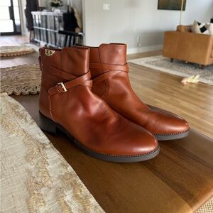 Tory Burch Brown Ankle Boots
